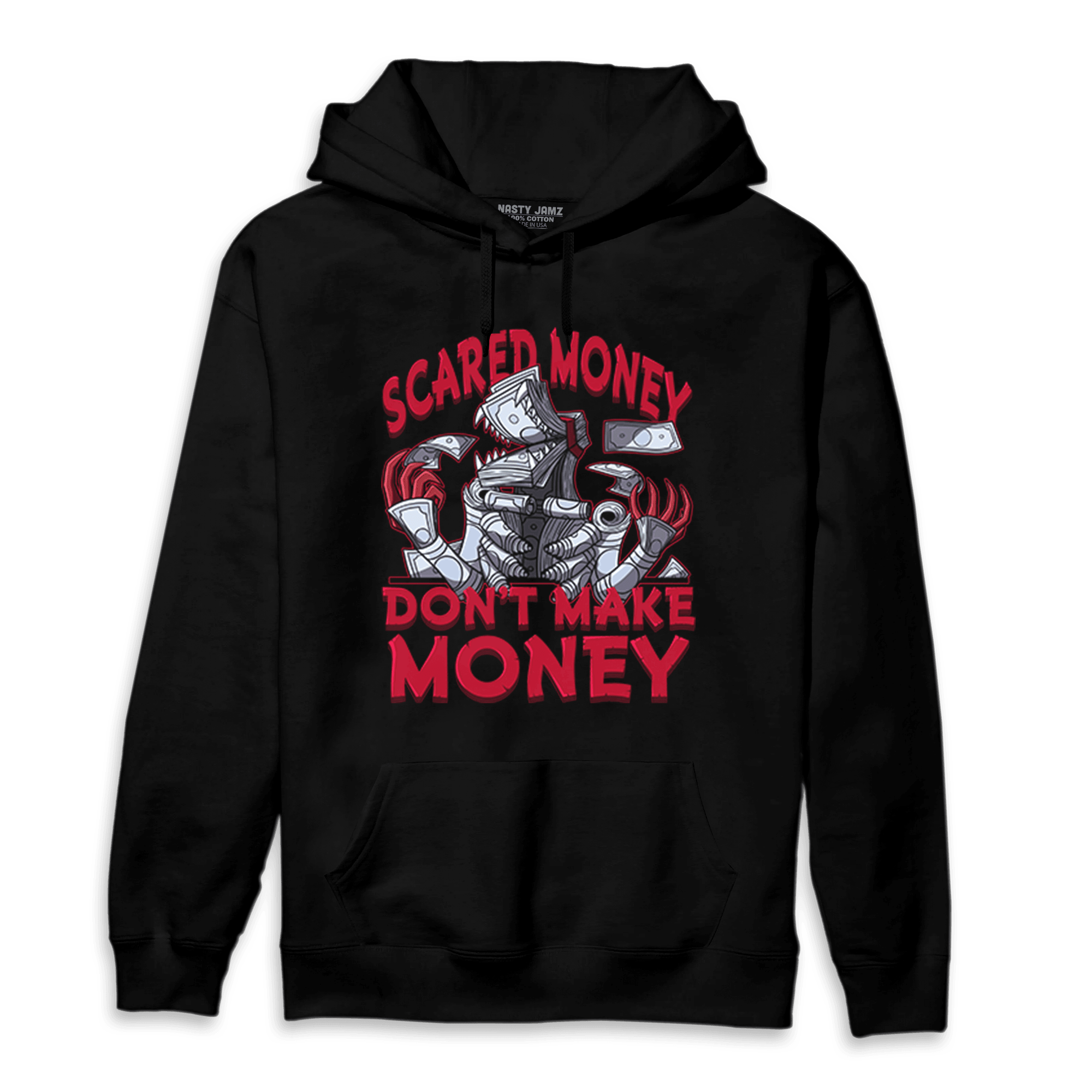 Cherry 11s Hoodie Match Scared Moneyy - NastyJamz