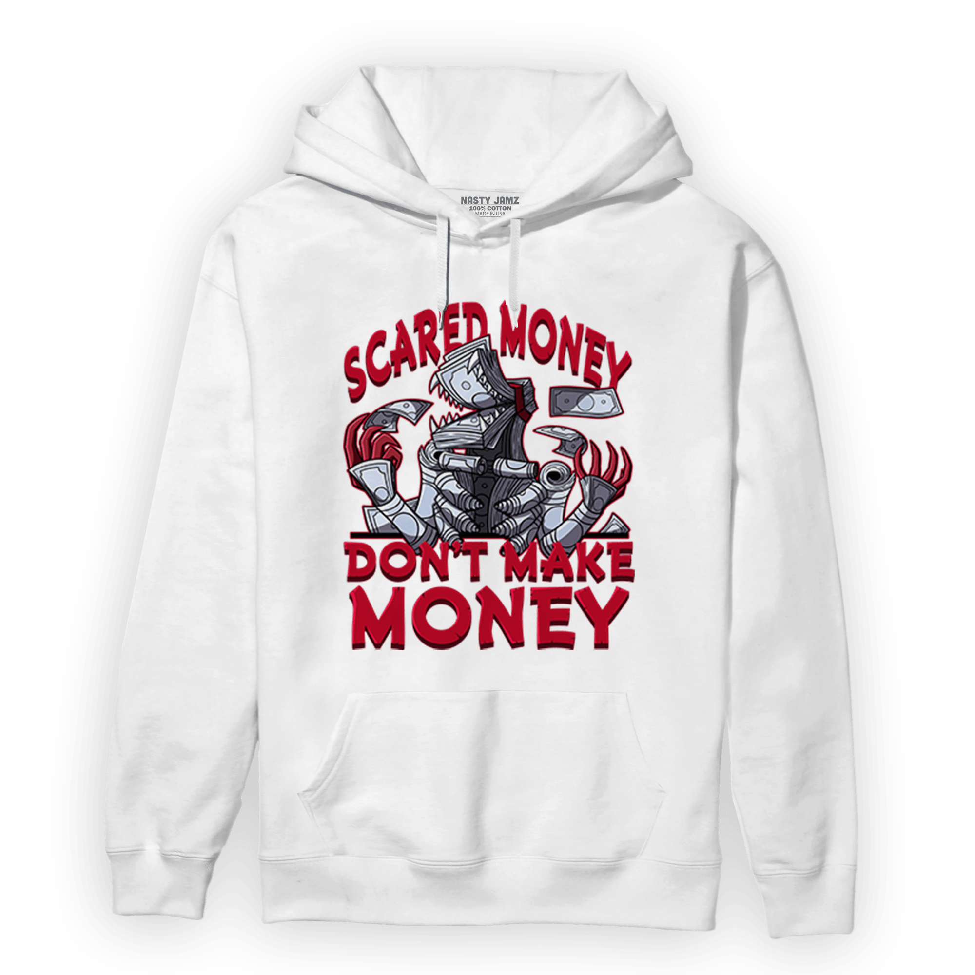 Cherry 11s Hoodie Match Scared Moneyy - NastyJamz