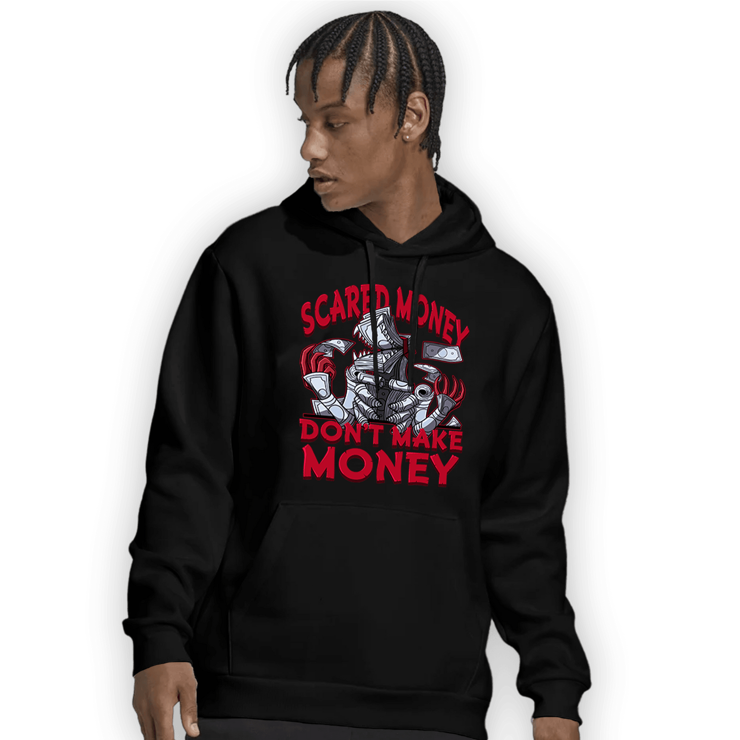 Cherry 11s Hoodie Match Scared Moneyy - NastyJamz