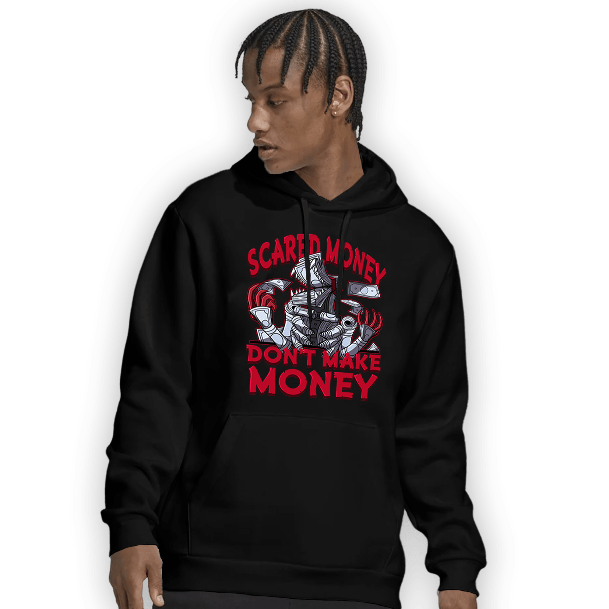 Cherry 11s Hoodie Match Scared Moneyy - NastyJamz