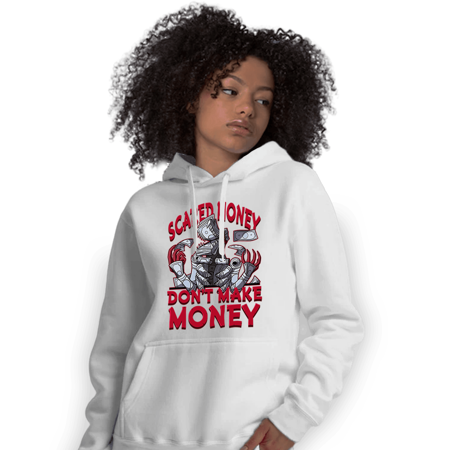 Cherry 11s Hoodie Match Scared Moneyy - NastyJamz