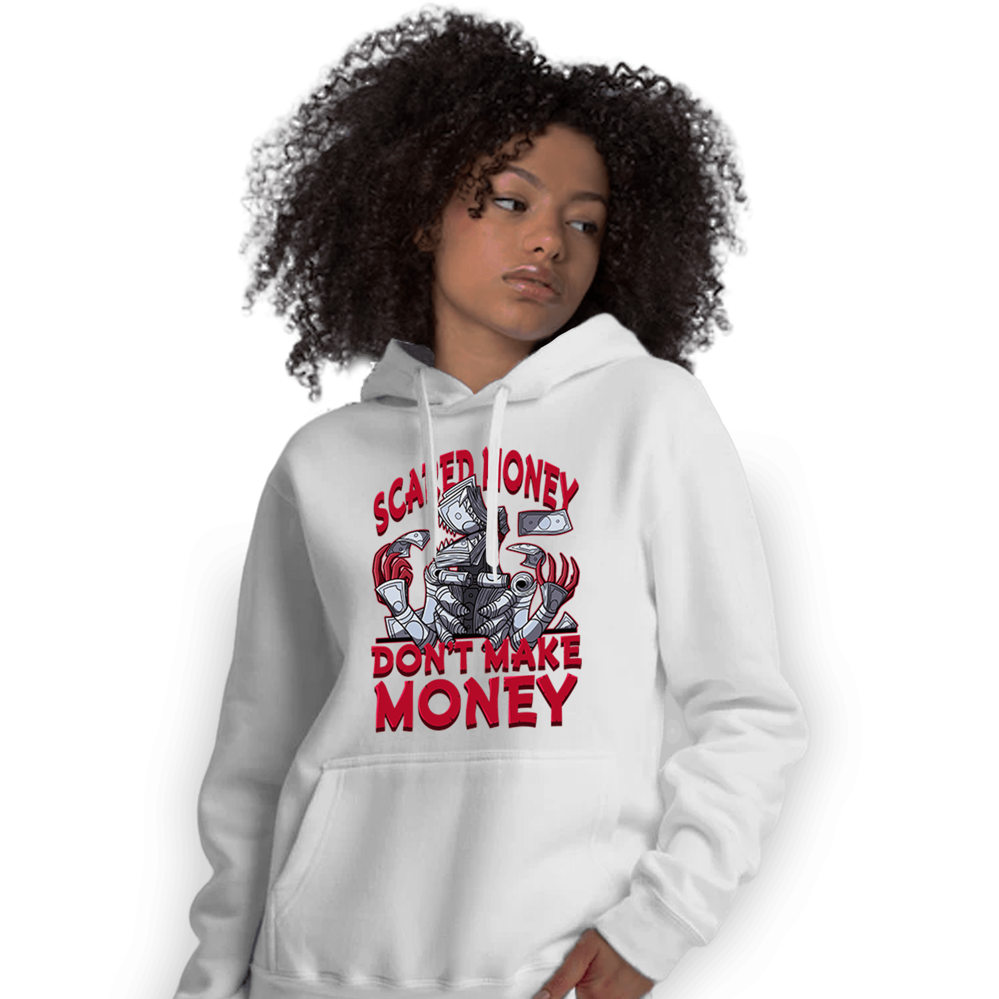 Cherry 11s Hoodie Match Scared Moneyy - NastyJamz