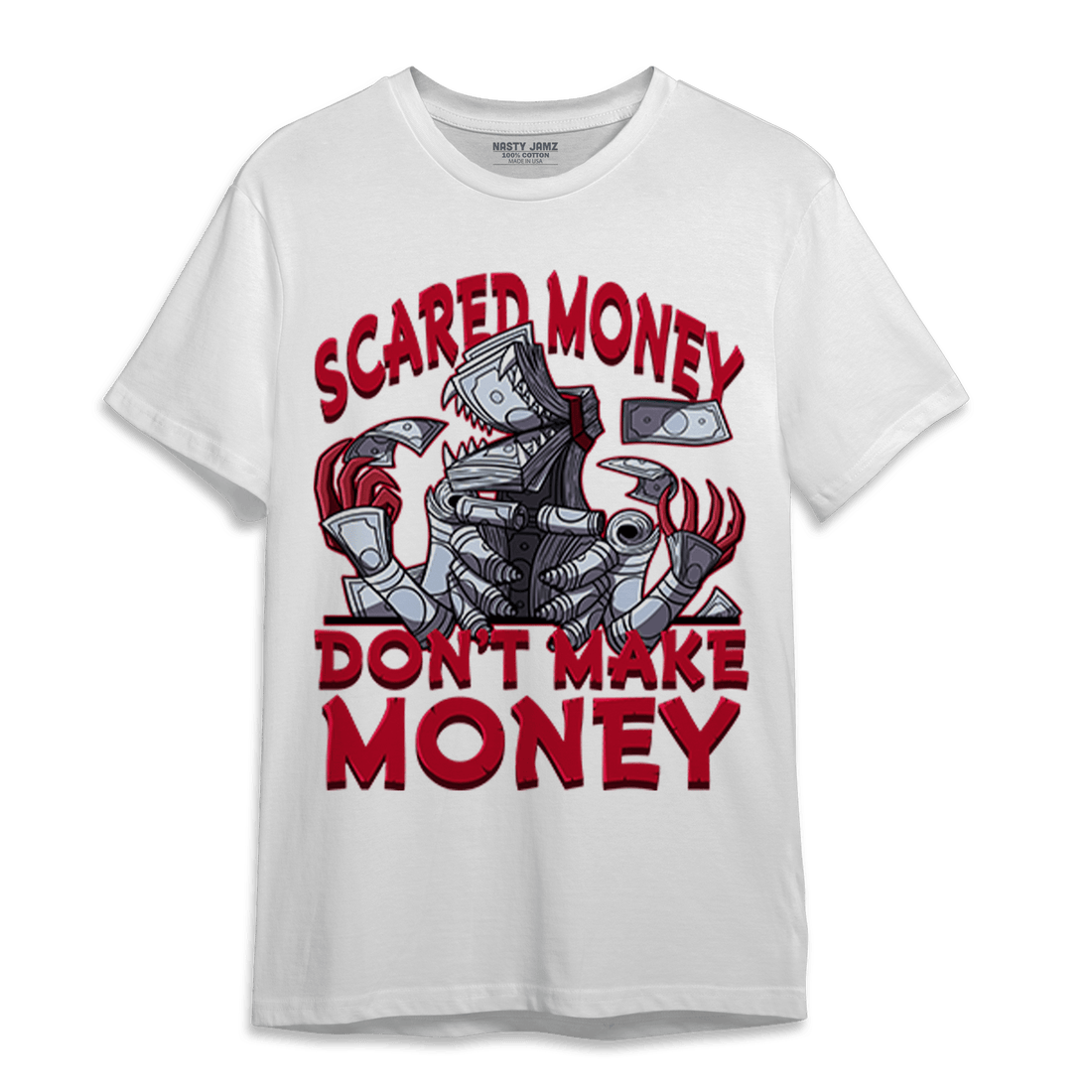 Cherry 11s T Shirt Match Scared Moneyy - NastyJamz