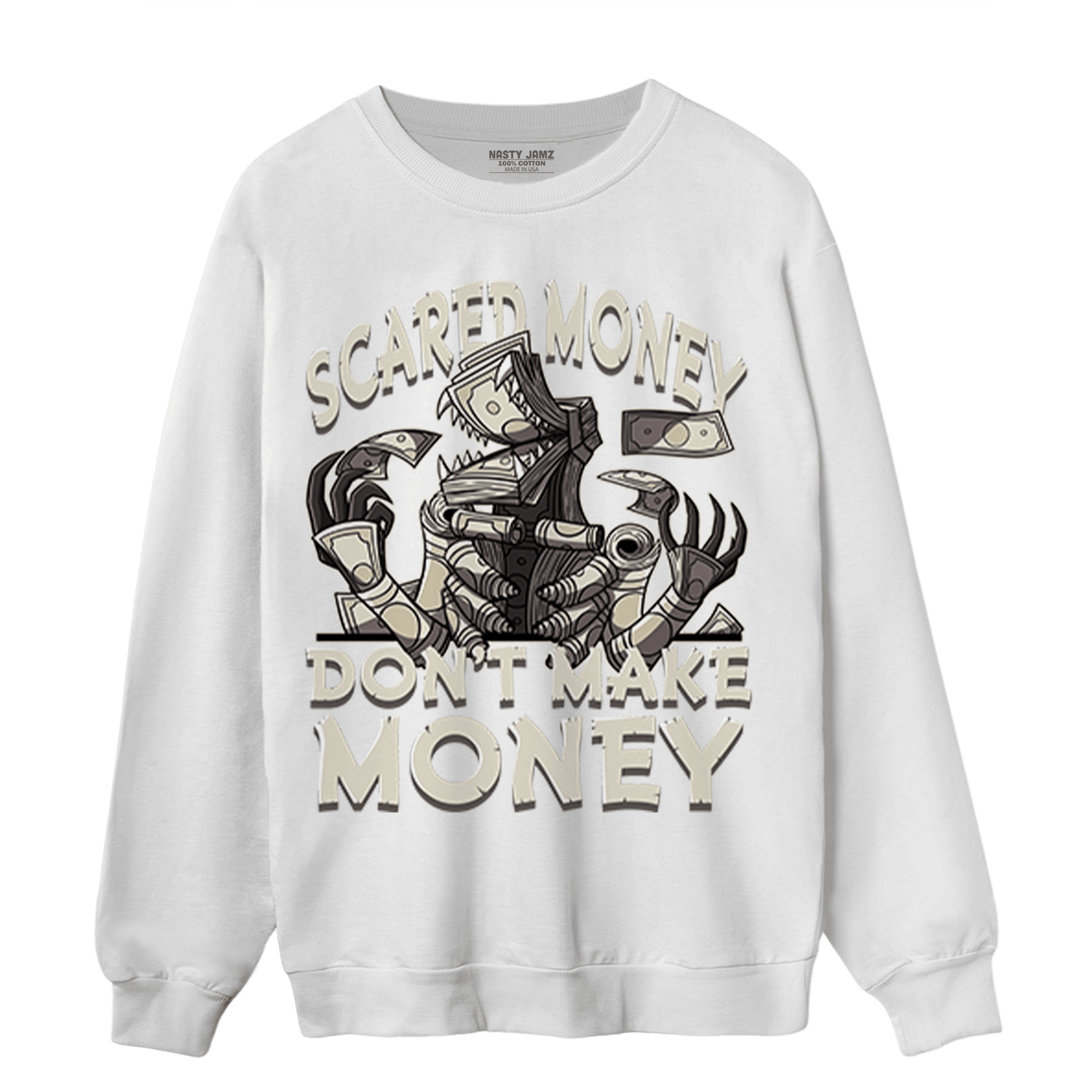 Gratitude 11s Sweatshirt Match Scared Moneyy - NastyJamz