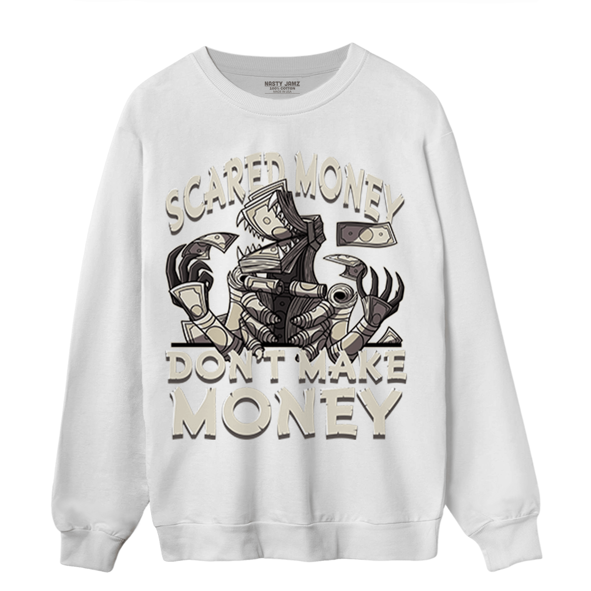 Gratitude 11s Sweatshirt Match Scared Moneyy - NastyJamz