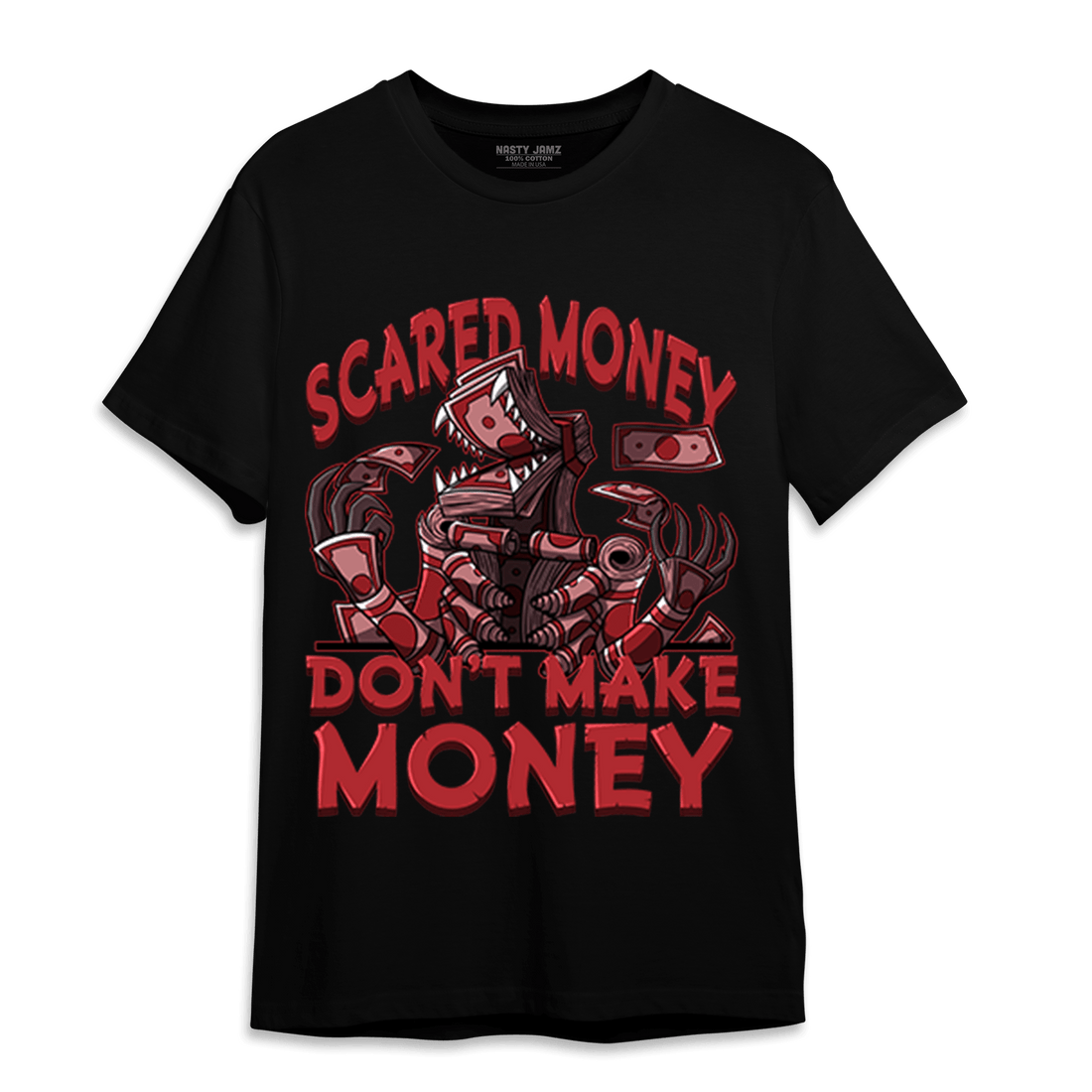 Cherry 12s T Shirt Match Scared Moneyy - NastyJamz