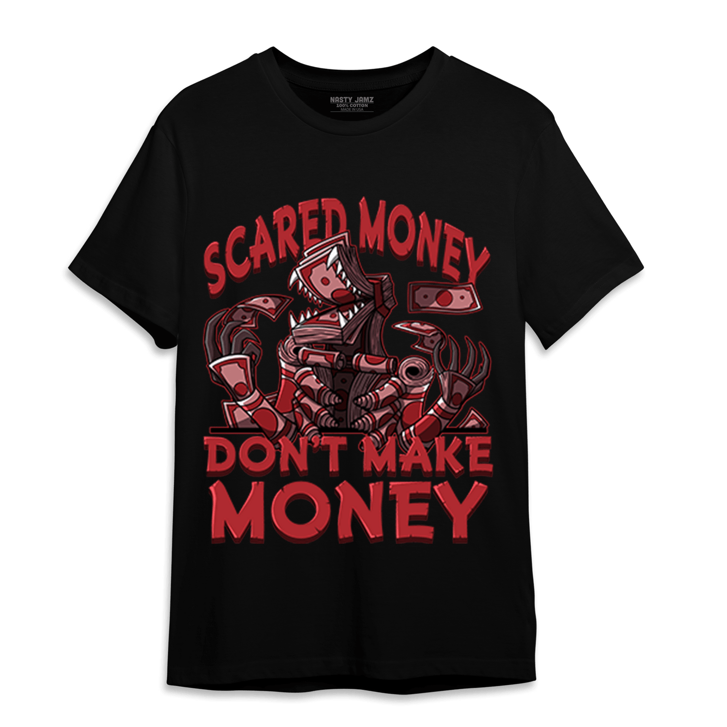 Cherry 12s T Shirt Match Scared Moneyy - NastyJamz