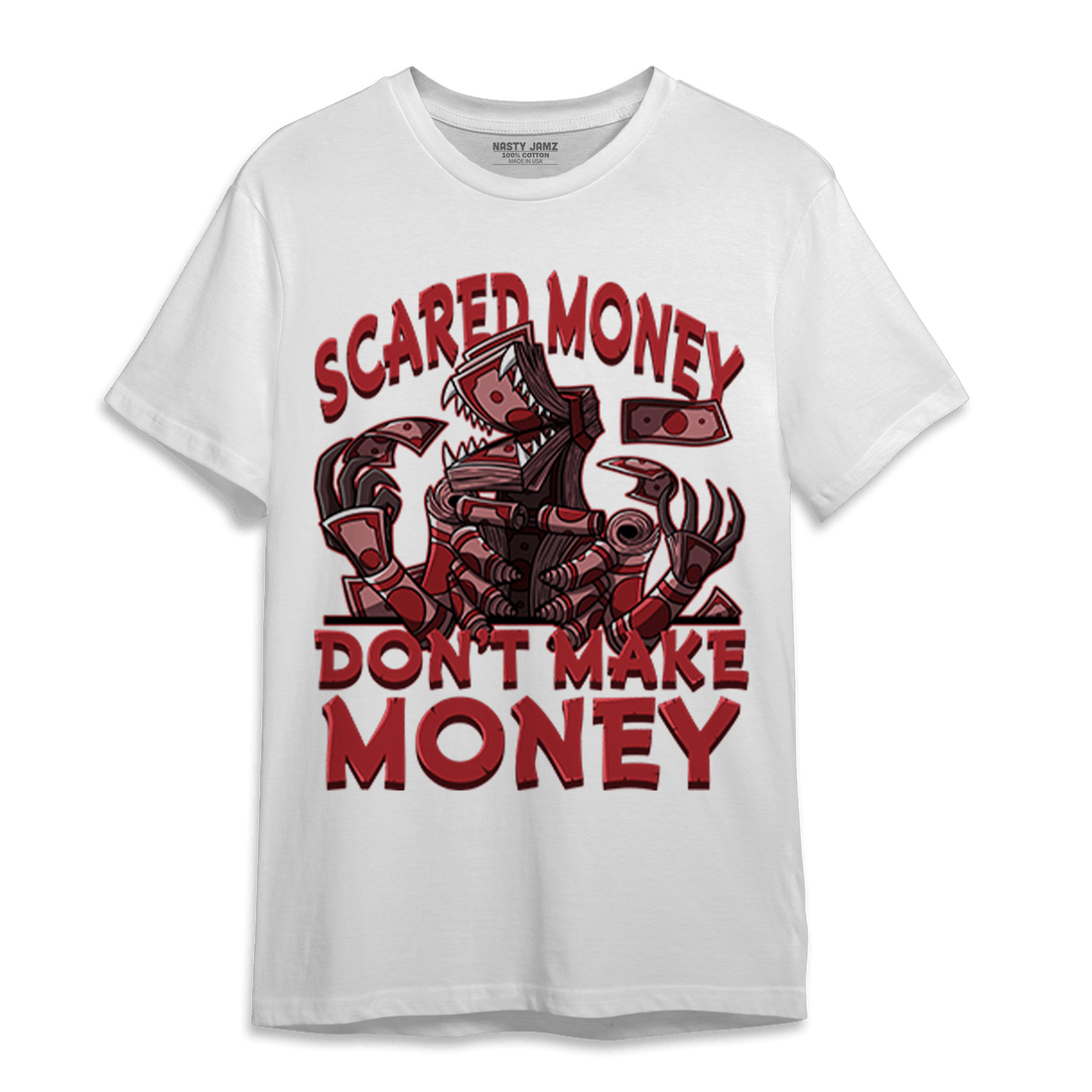 Cherry 12s T Shirt Match Scared Moneyy - NastyJamz