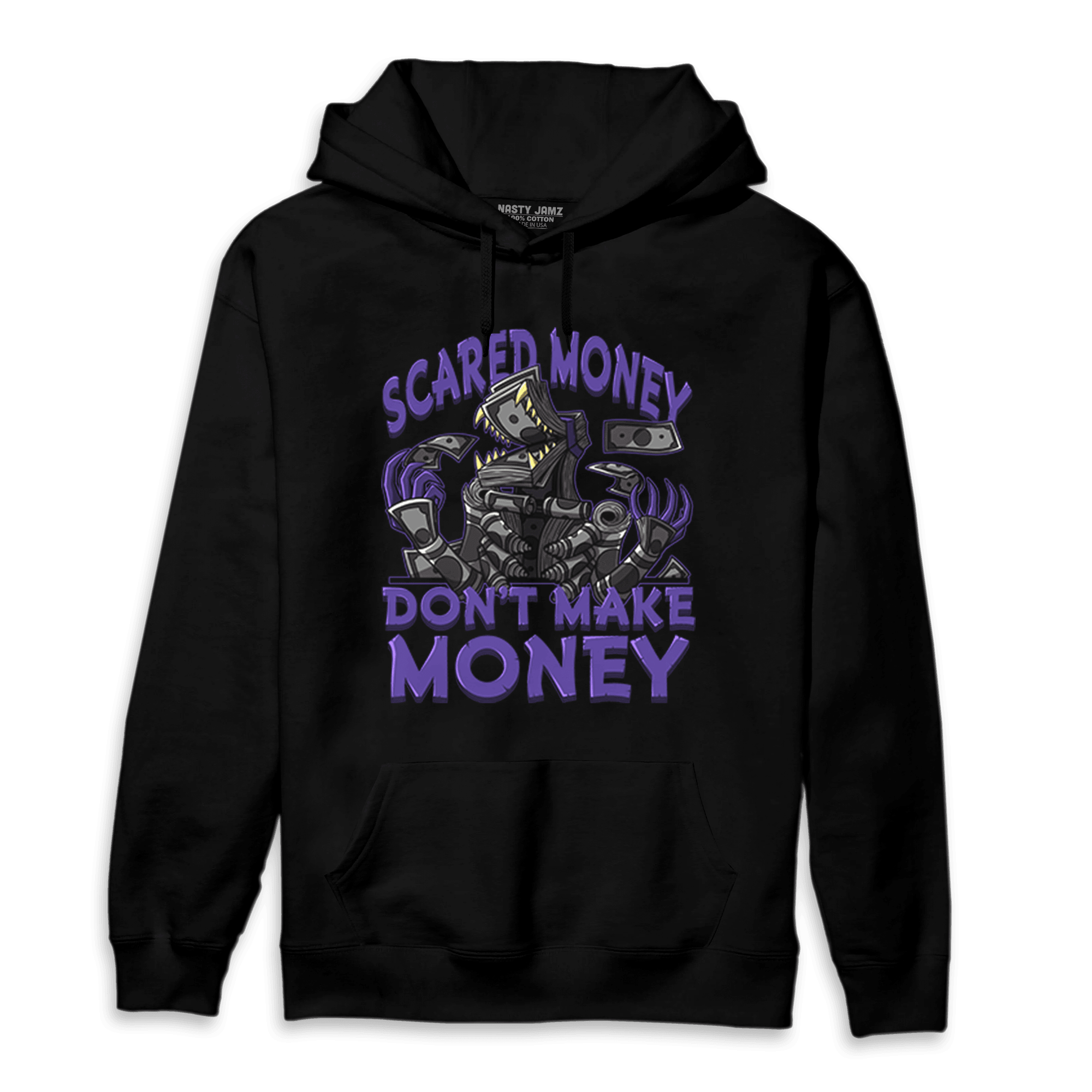 Field Purple 12s Hoodie Match Scared Moneyy - NastyJamz