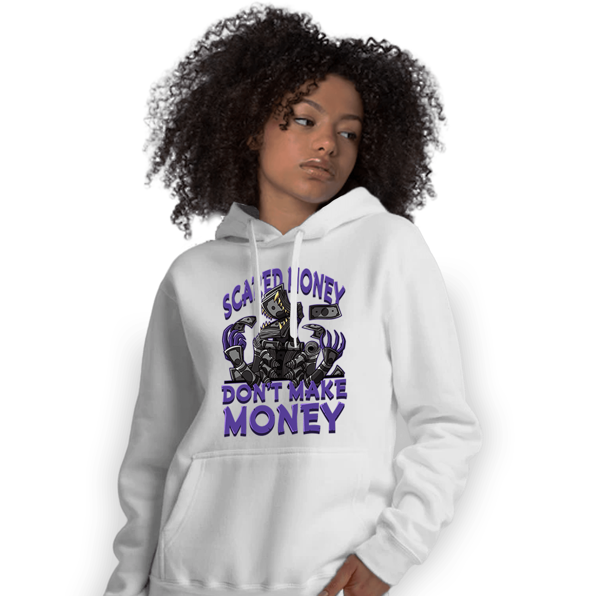 Field Purple 12s Hoodie Match Scared Moneyy - NastyJamz