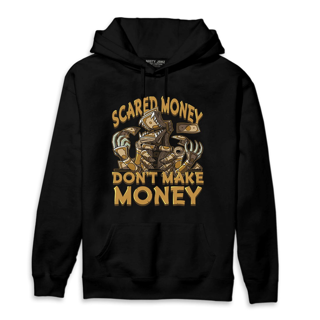 Wheat 13s Hoodie Match Scared Moneyy - NastyJamz