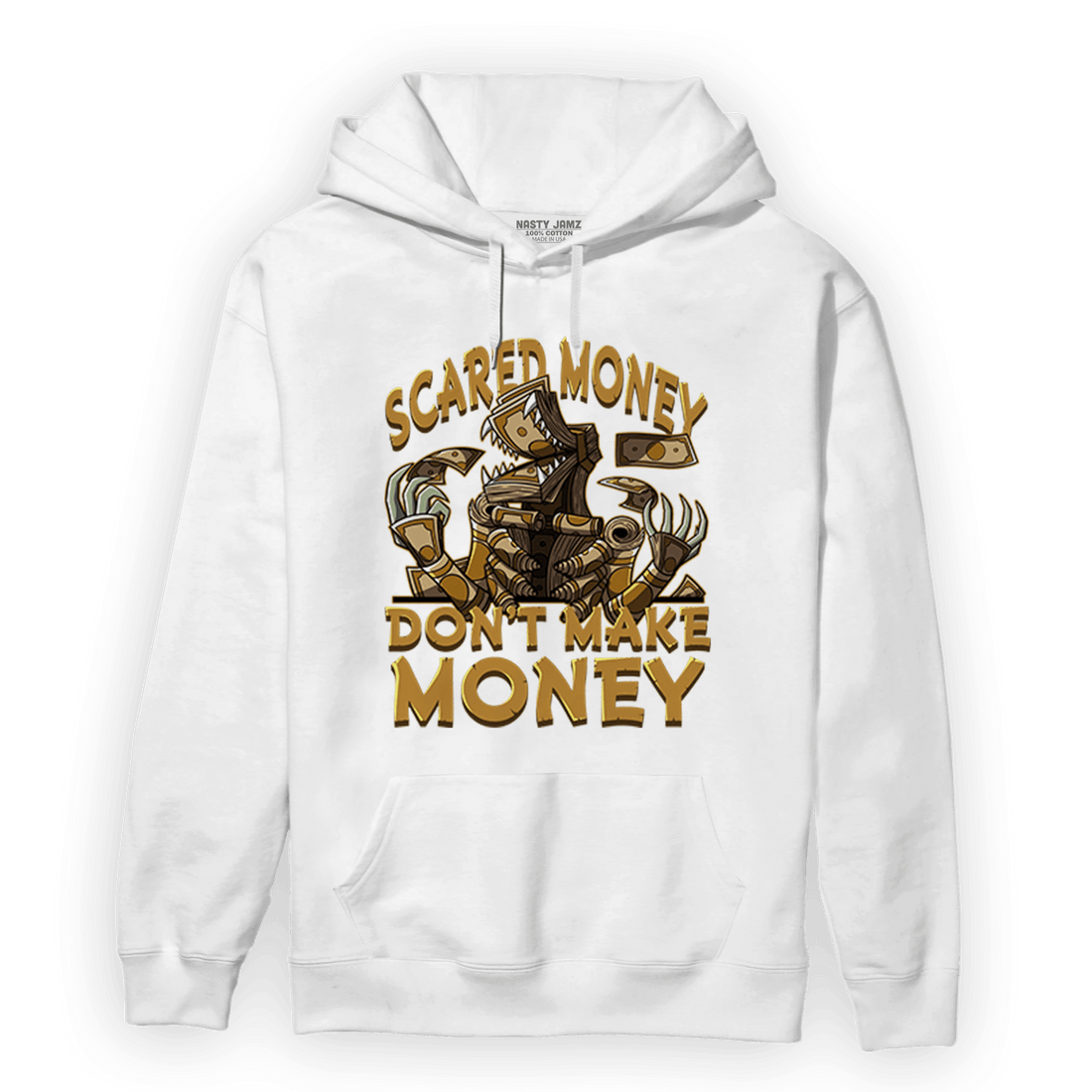Wheat 13s Hoodie Match Scared Moneyy - NastyJamz