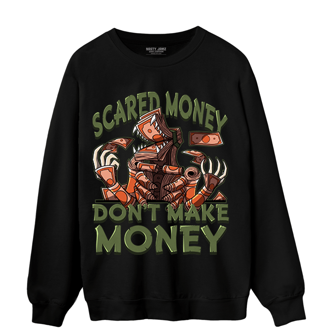 High OG Celadon 1s Sweatshirt Match Scared Moneyy - NastyJamz