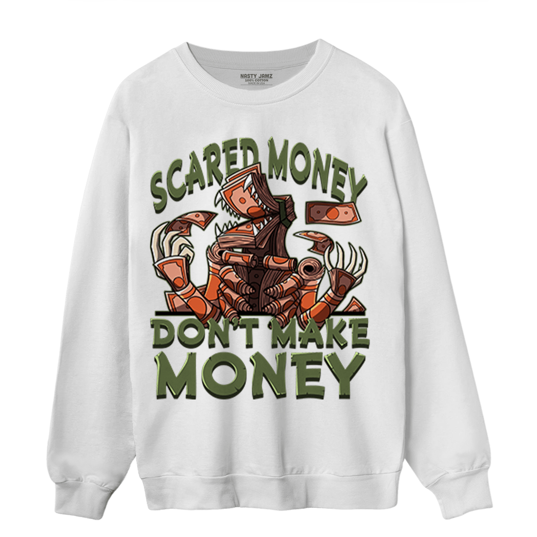 High OG Celadon 1s Sweatshirt Match Scared Moneyy - NastyJamz