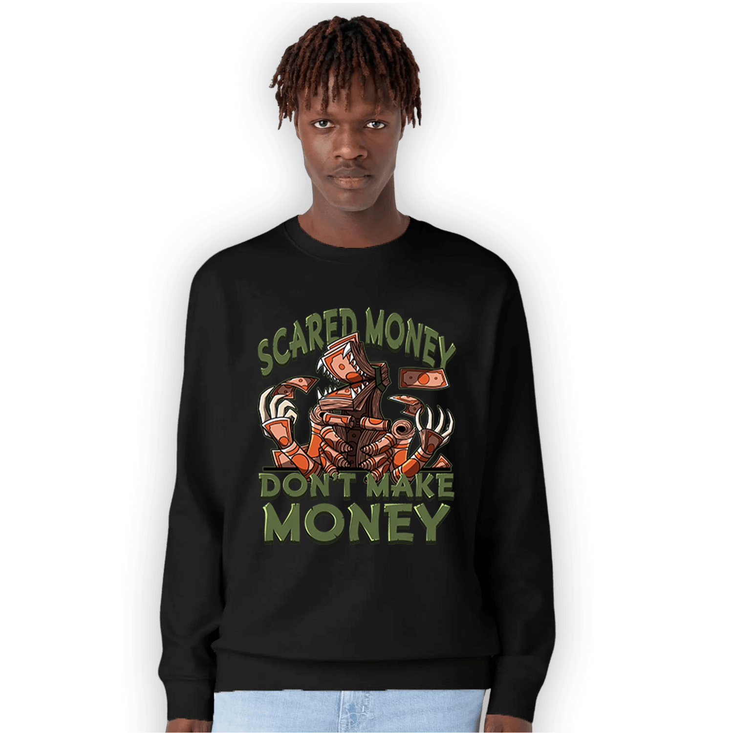 High OG Celadon 1s Sweatshirt Match Scared Moneyy - NastyJamz