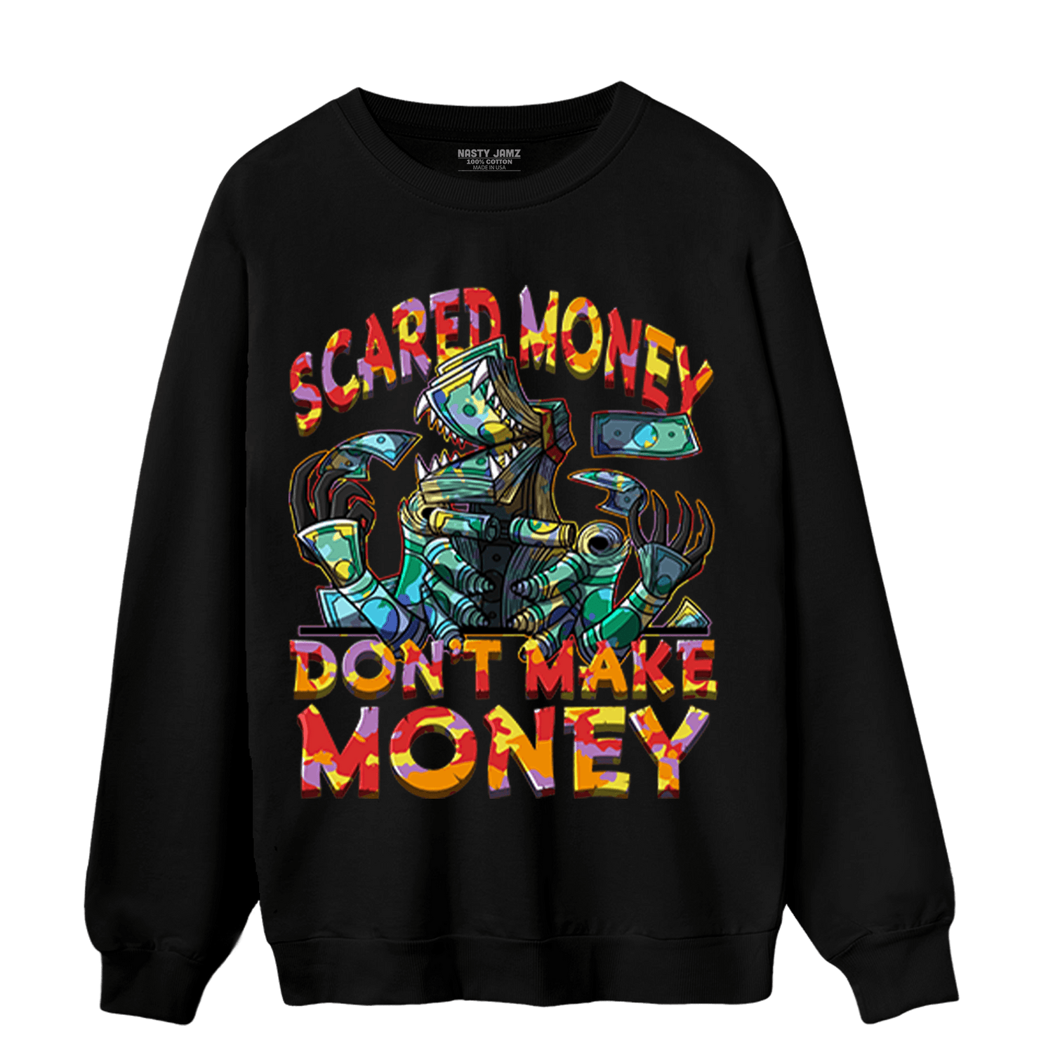 Mid GS Six Championships 1s Sweatshirt Match Scared Moneyy - NastyJamz
