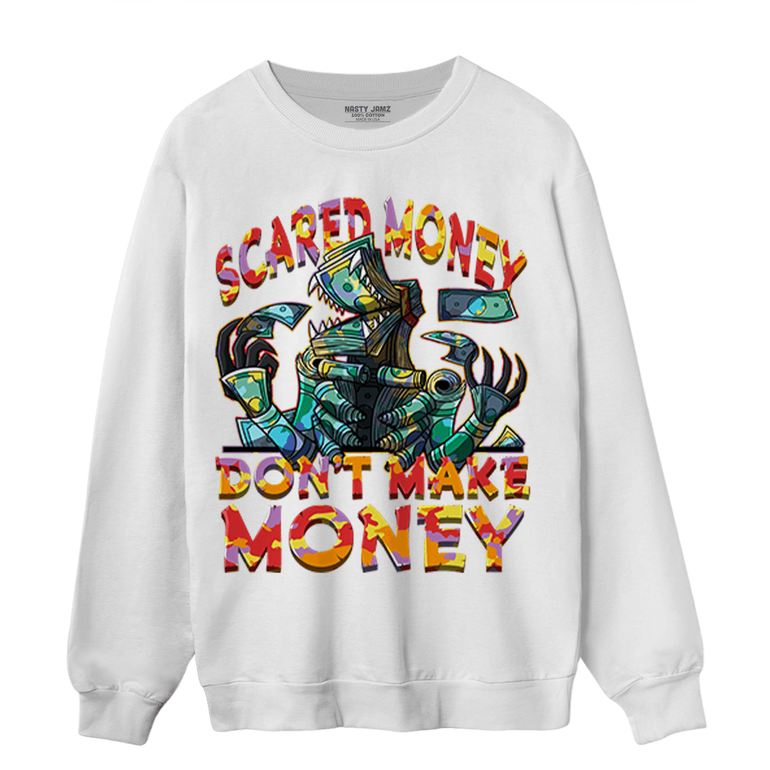 Mid GS Six Championships 1s Sweatshirt Match Scared Moneyy - NastyJamz