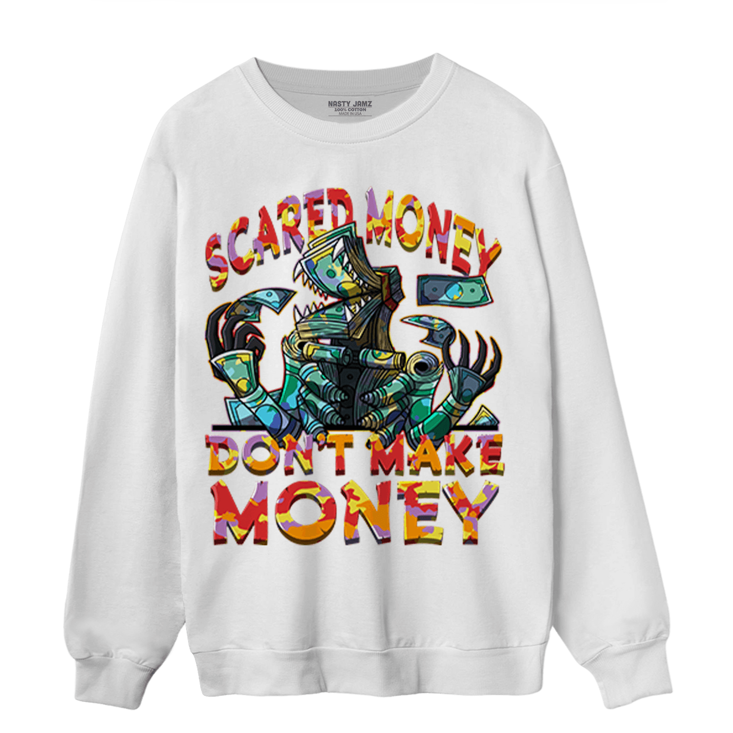Mid GS Six Championships 1s Sweatshirt Match Scared Moneyy - NastyJamz