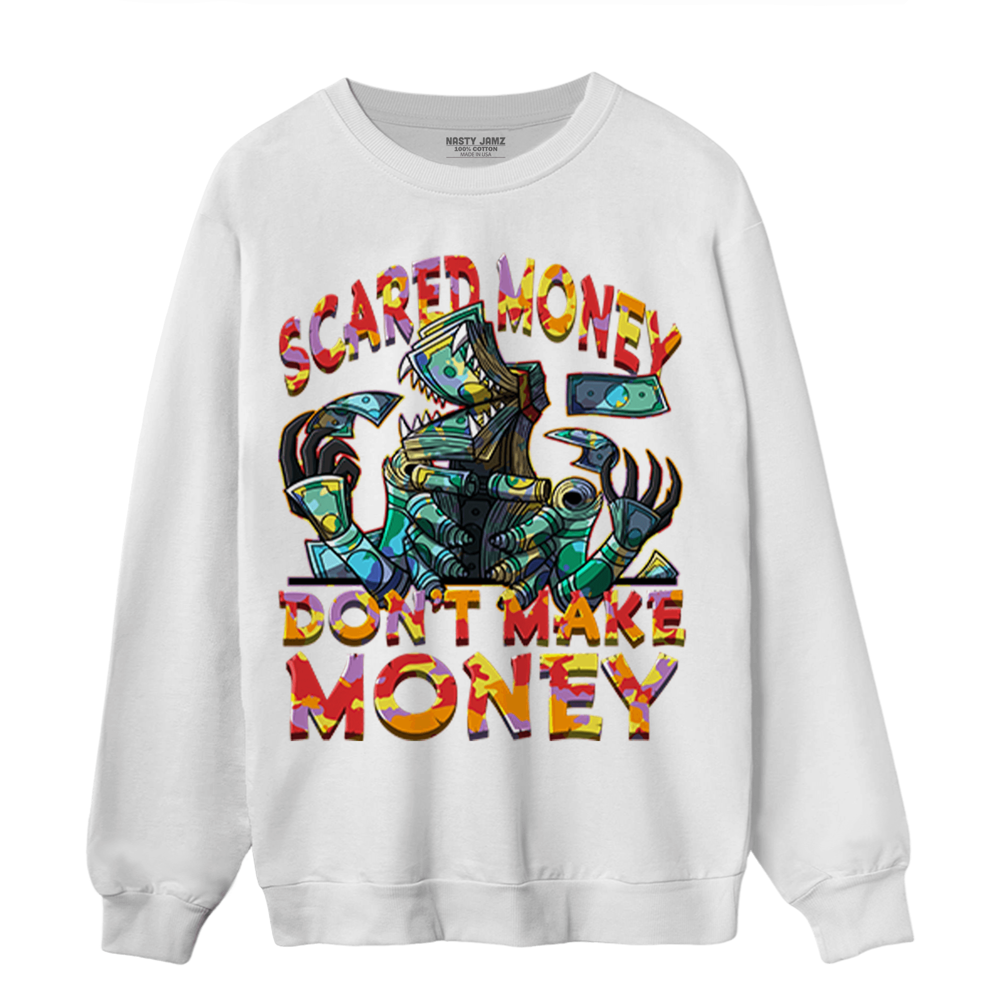 Mid GS Six Championships 1s Sweatshirt Match Scared Moneyy - NastyJamz