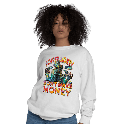 Mid GS Six Championships 1s Sweatshirt Match Scared Moneyy - NastyJamz