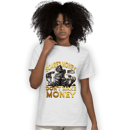 Mid SE Black Gold 1s T Shirt Match Scared Moneyy - NastyJamz