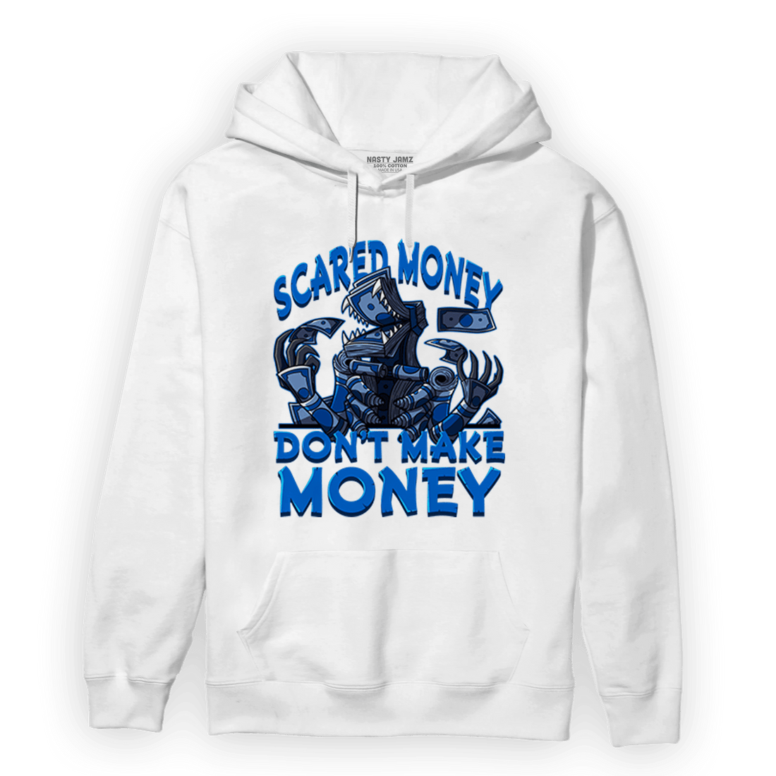 Royal Reimagined 1s Hoodie Match Scared Moneyy - NastyJamz