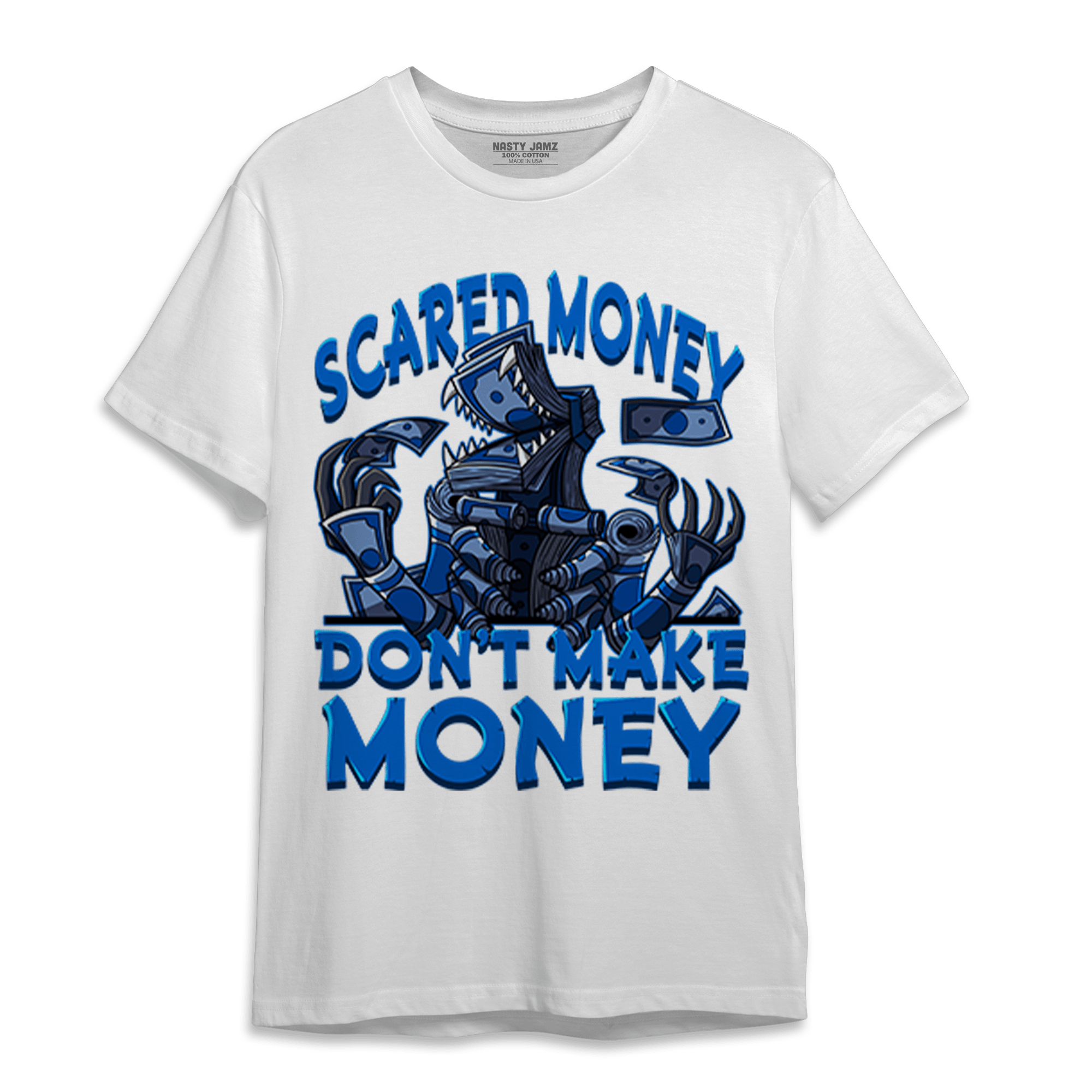 Royal Reimagined 1s T Shirt Match Scared Moneyy - NastyJamz