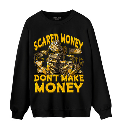 Yellow Ochre 1s Sweatshirt Match Scared Moneyy - NastyJamz