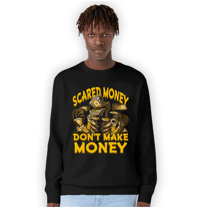 Yellow Ochre 1s Sweatshirt Match Scared Moneyy - NastyJamz