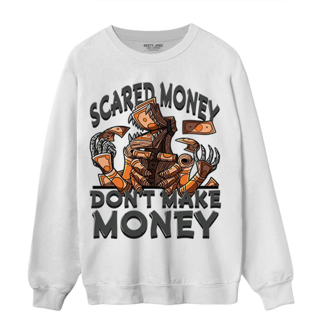Fear Pack 3s Sweatshirt Match Scared Moneyy - NastyJamz