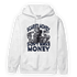 White Navy 3s Hoodie Match Scared Moneyy - NastyJamz