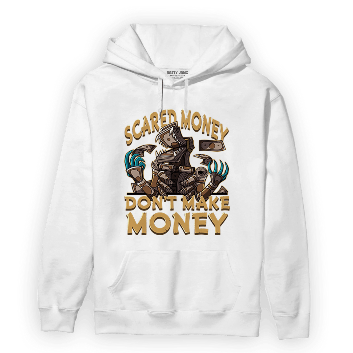 Cacao Wow 4s Hoodie Match Scared Moneyy - NastyJamz