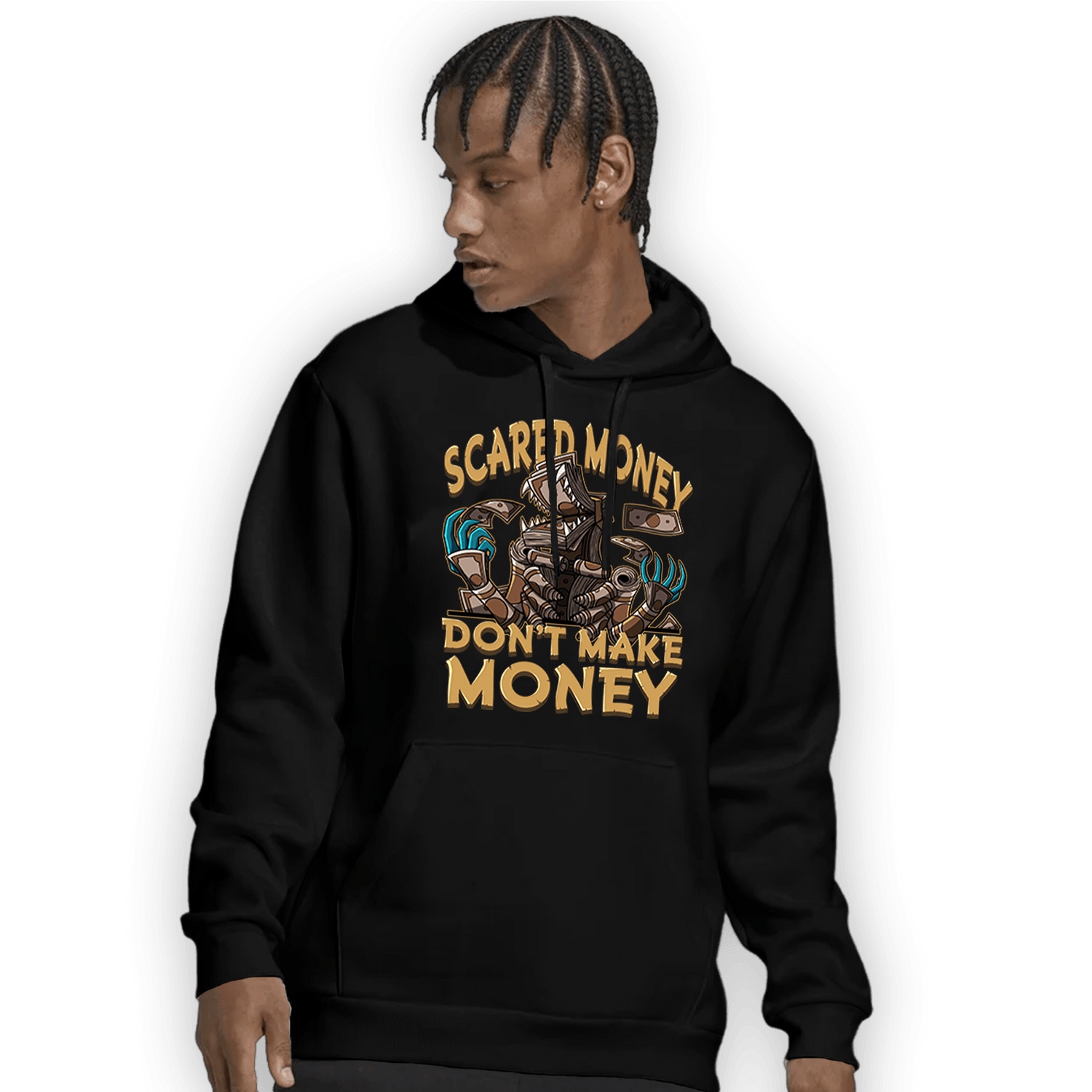 Cacao Wow 4s Hoodie Match Scared Moneyy - NastyJamz
