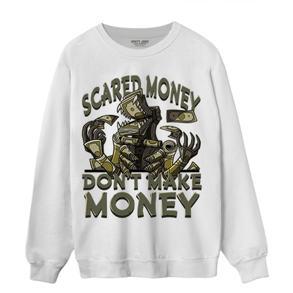 SE Craft Medium Olive 4s Sweatshirt Match Scared Moneyy - NastyJamz
