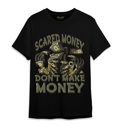 SE Craft Medium Olive 4s T Shirt Match Scared Moneyy - NastyJamz