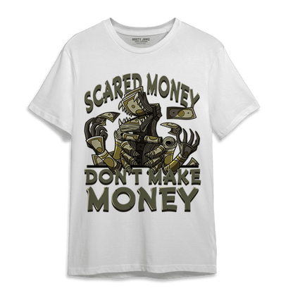 SE Craft Medium Olive 4s T Shirt Match Scared Moneyy - NastyJamz