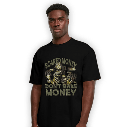 SE Craft Medium Olive 4s T Shirt Match Scared Moneyy - NastyJamz