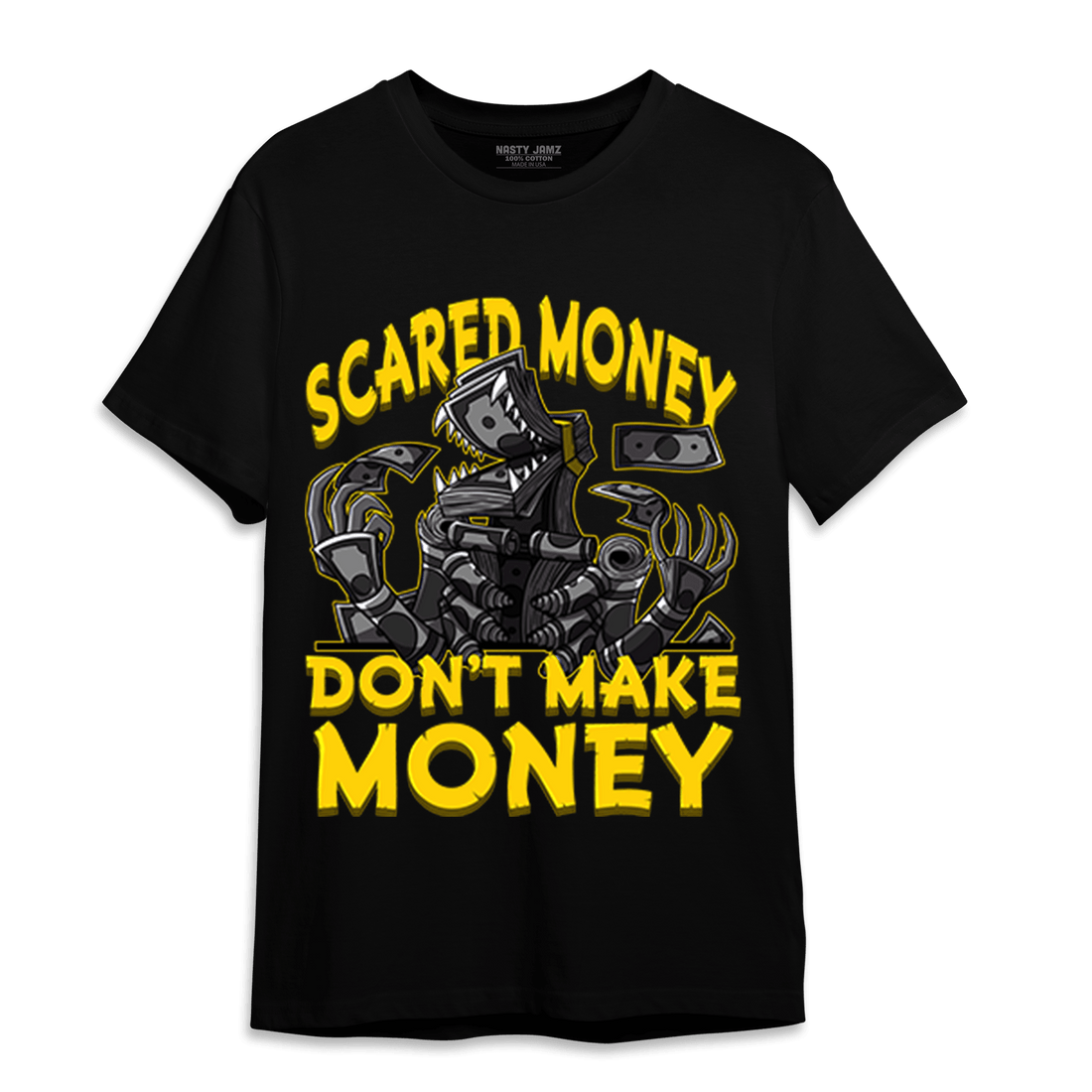 Thunder 4s T Shirt Match Scared Moneyy - NastyJamz