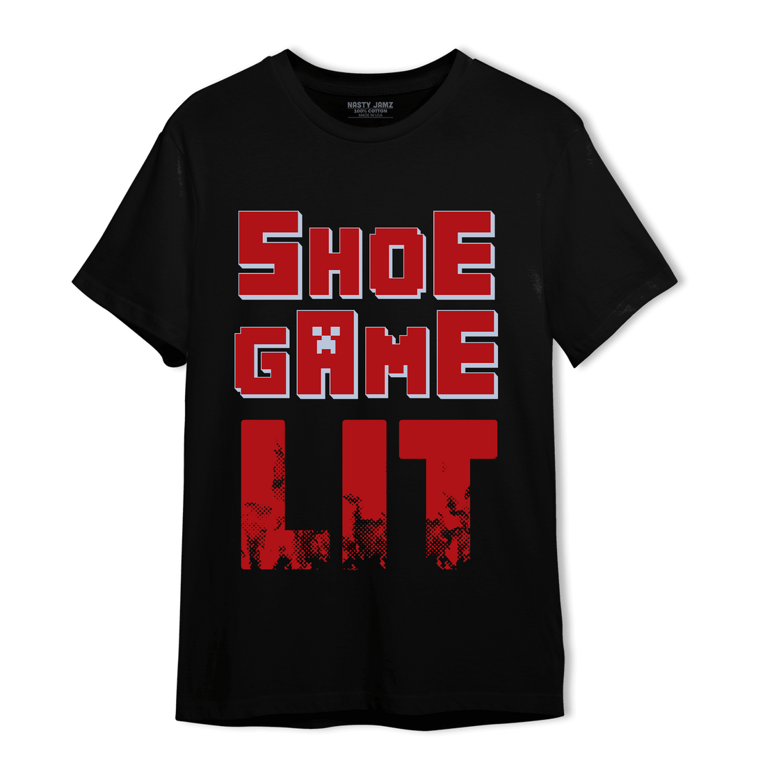 Cherry 11s T Shirt Match Shoe Game Lit - NastyJamz