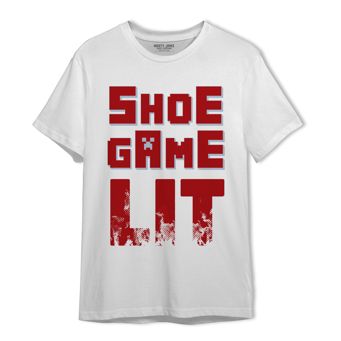 Cherry 11s T Shirt Match Shoe Game Lit - NastyJamz