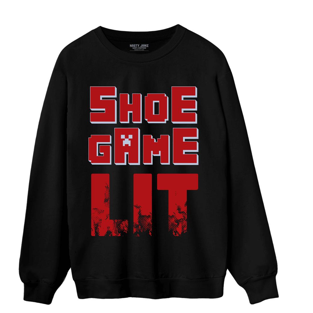 Cherry 11s Sweatshirt Match Shoe Game Lit - NastyJamz