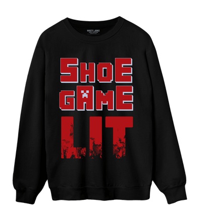 Cherry 11s Sweatshirt Match Shoe Game Lit - NastyJamz