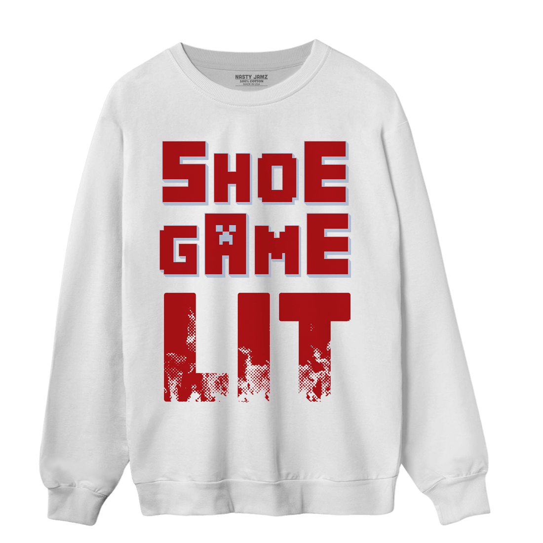 Cherry 11s Sweatshirt Match Shoe Game Lit - NastyJamz