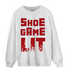 Cherry 11s Sweatshirt Match Shoe Game Lit - NastyJamz