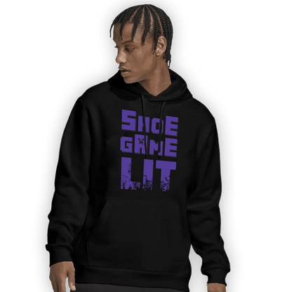 Field Purple 12s Hoodie Match Shoe Game Lit - NastyJamz