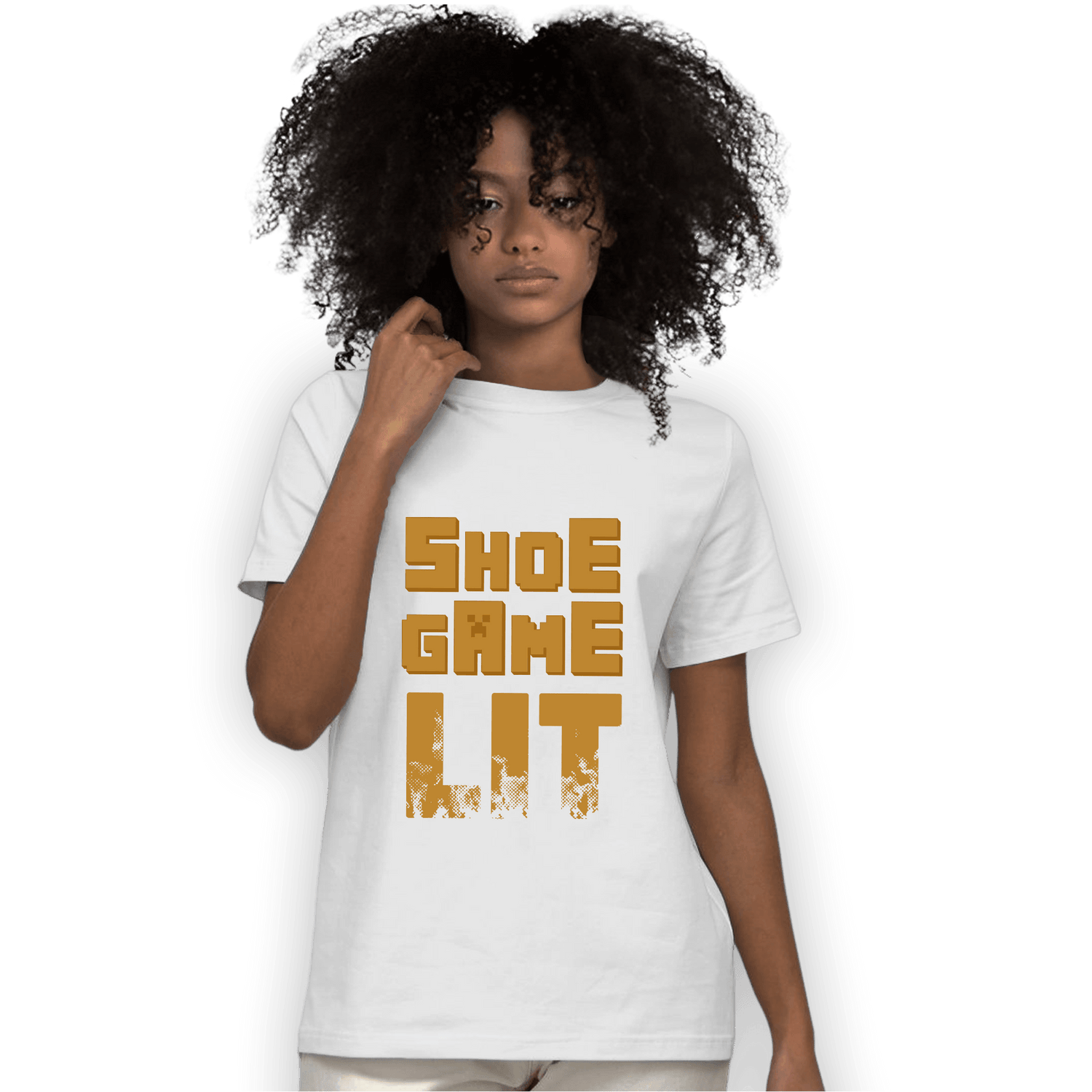 Wheat 13s T Shirt Match Shoe Game Lit - NastyJamz