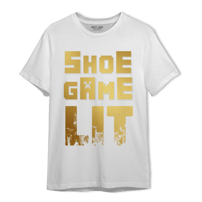 Mid SE Black Gold 1s T Shirt Match Shoe Game Lit - NastyJamz