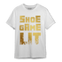Mid SE Black Gold 1s T Shirt Match Shoe Game Lit - NastyJamz