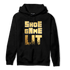 Mid SE Black Gold 1s Hoodie Match Shoe Game Lit - NastyJamz