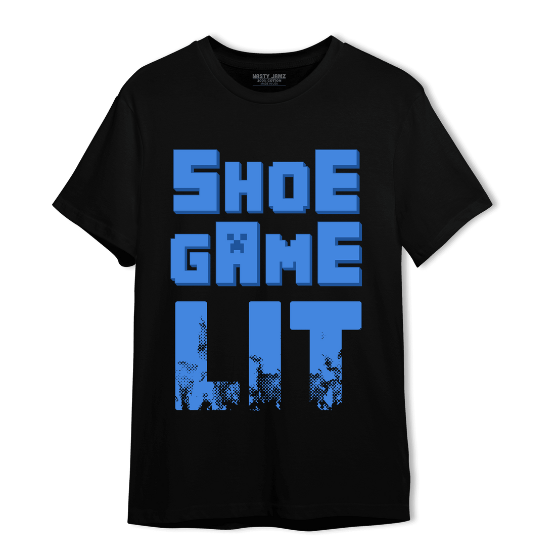 University Blue Toe 1s T Shirt Match Shoe Game Lit - NastyJamz